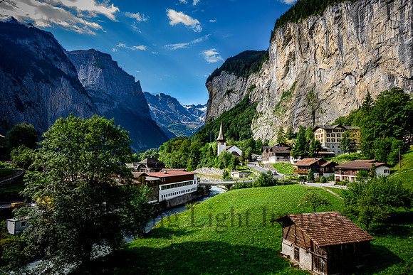 Lauterbrunnen Valley from the Train to Wengen