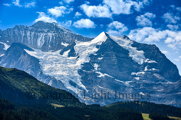 Swiss Alps above Lauterbrunnen Valley