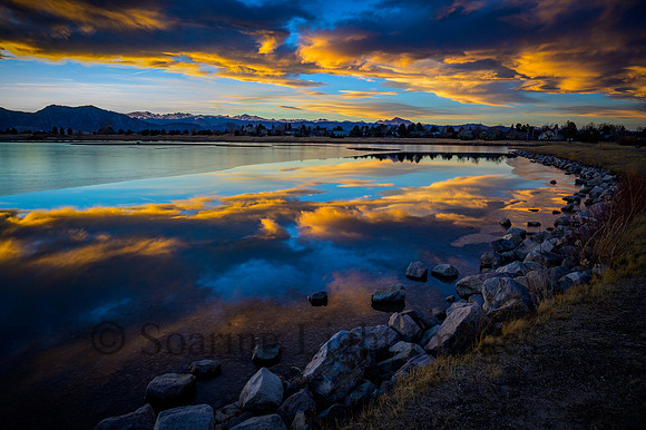 Early Winter Sunset Over Harper Lake